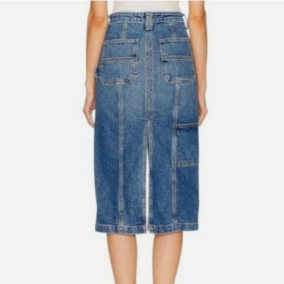 A.L.C. Alden Split Denim Midi Skirt – Blue – Size 2 – NWT - Picture 9 of 15